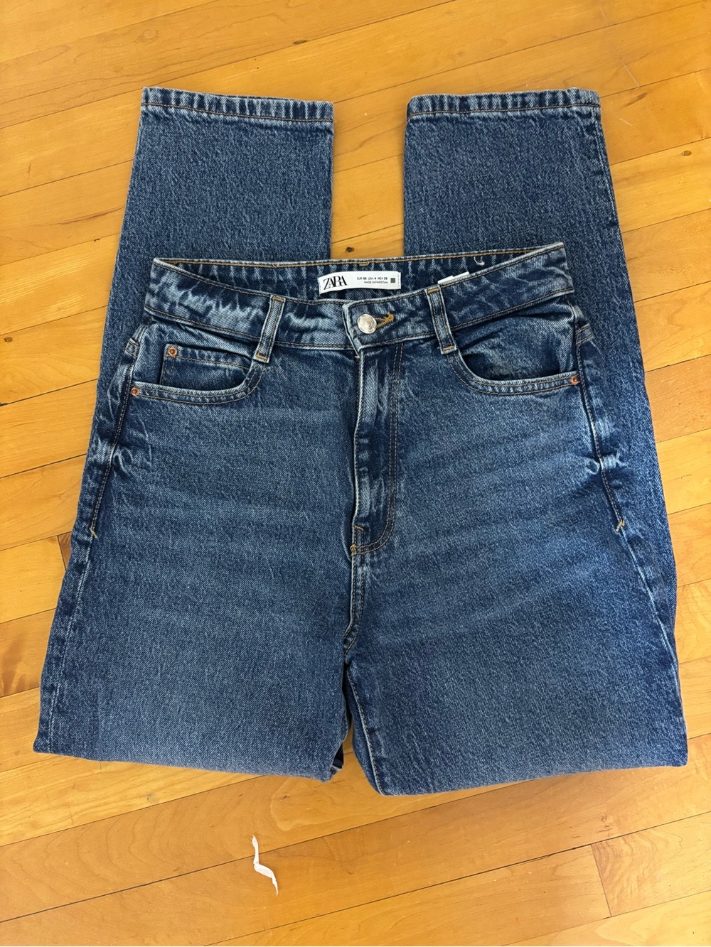 Zara High Waisted Mom Jeans
